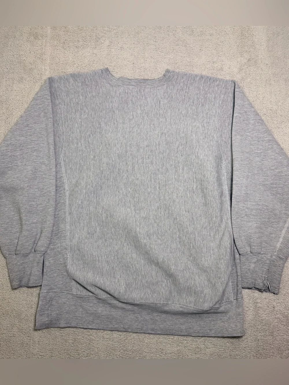 MV Sport Gray Crewneck Sweatshirt with Navy 'BRECKENRIDGE' Embroidery